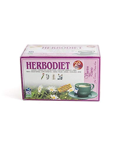 Novadiet Infusión Herbodiet Vientre Plano Mezcla De Plantas - 1 Paquete De 20 Filtros