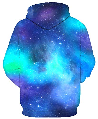 Ocean Plus Niña Unicornio Sudaderas con Capucha Sirena Arcoiris Sudadera con Estampado Niños Pullover (XL (Altura: 135-145cm), Unicornio Largo pestañas)