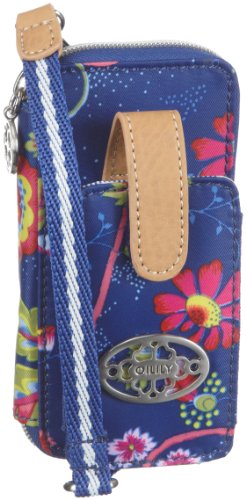 Oilily - Bolsa de Viaje de Poliuretano Mujer, Color Azul, Talla 8 x 4.5 x 13.5