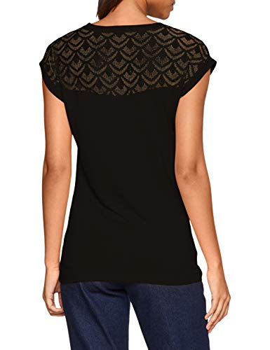 Only onlNICOLE S/S Mix Top Noos Camiseta, Negro (Black), XS para Mujer