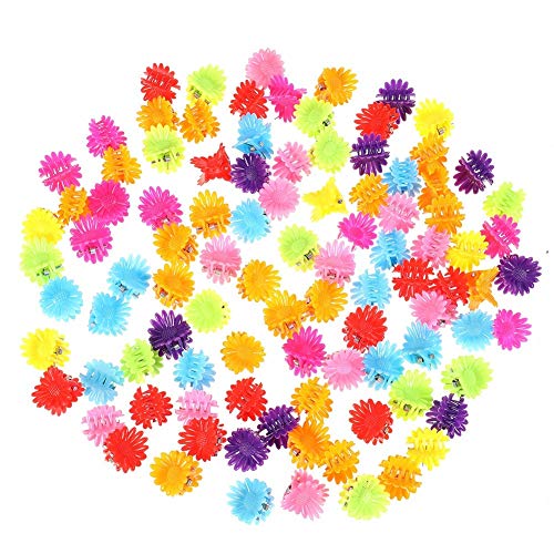 Opopark 200 Piezas Clips de Pelo de Flores,Mini pinzas para el cabello de Flores Lindas Mujeres Niñas Accesorios para el Cabello Pinzas Colorful Hair Claws