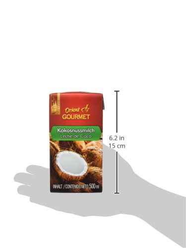 Orient Gourmet Leche de Coco Contenido de Grasa 17-19% - 12 Tetra Pack