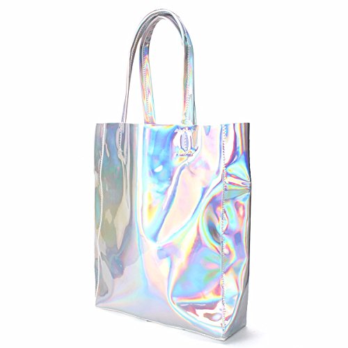 OURBAG Bolsos para Mujer Grande Diseñador Calidad Bolso para Las señoras (Plata)