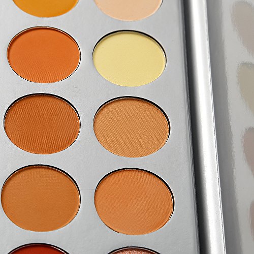 Paleta de maquillaje sombra de ojos, 35 colores de sombra de ojos, metálicas y brillantes, muy pigmentadas, colores de otoño