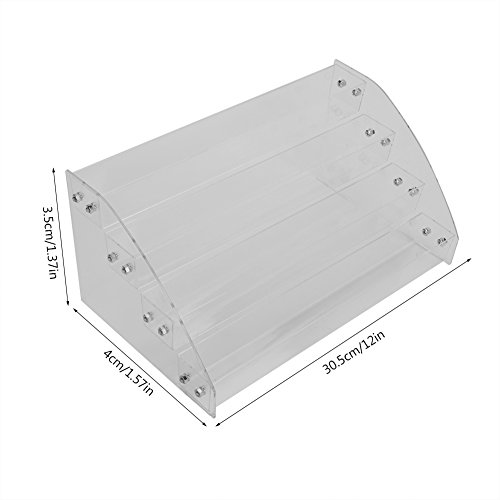 Pangding Soporte de exhibición de Gafas de Sol, Multi-Capas Tablero de acrílico Transparente Prop Rack Holder Estante Organizador Caja para Marco de Lentes Cosmético(Cuatro)