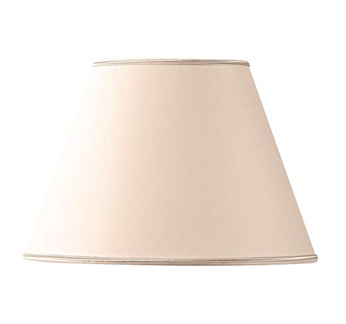 Pantalla cónica de tela Ø 30 x 15 x 21 Beige Rosa