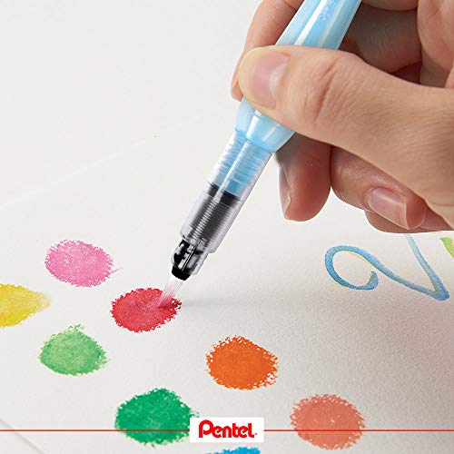 Pentel Aquash Brush - Pincel para acuarelar con depósito de agua (XFRH/1-F)