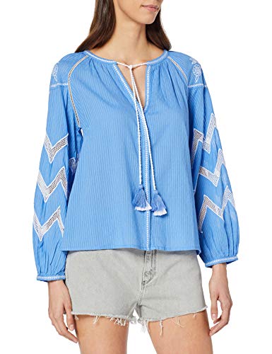 Pepe Jeans Tatiana Blusa, Azul (French Blue 541), Large para Mujer