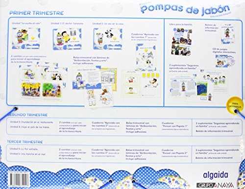 Pompas de jabón 4 años. 1º trimestre. Proyecto Educación Infantil 2º ciclo - 9788490670057