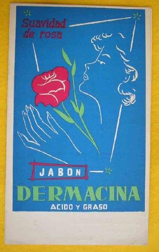 Postal Antigua Publicitaria - Old Advertising Post Card : JABON DERMACINA