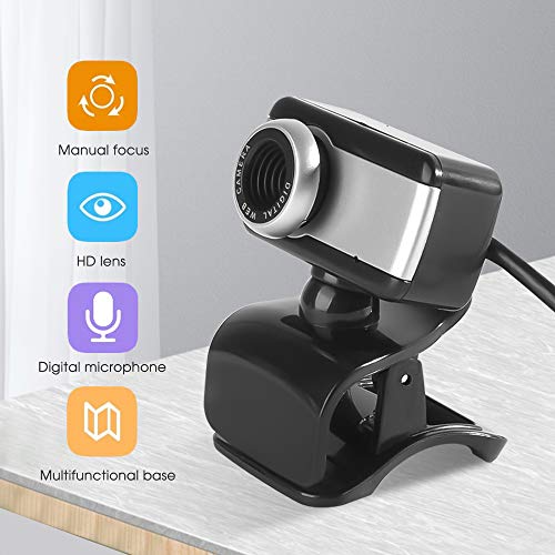 PRDECE Webcam PC 1080P Cámara USB 2.0 50.0mp HD cámara Web cámara Web cámara con micrófono micrófono y Clip para PC portátil Skype al por Mayor Negro