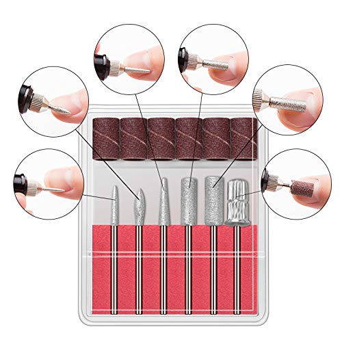 Profesional Nail Art Machine Profesional Manicura Máquina Eléctrica Taladro De Uñas Brocas Conjunto De Molino Cortador De Uñas Arte De Lijado Gel Pulido Remover Cortador De Cerámica