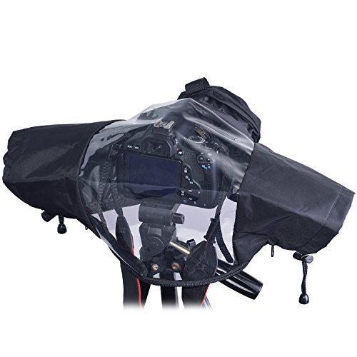 Protector Antilluvia para Cámaras - Meersee Cubierta de Lluvia Capa Protector para Cámaras DSLR