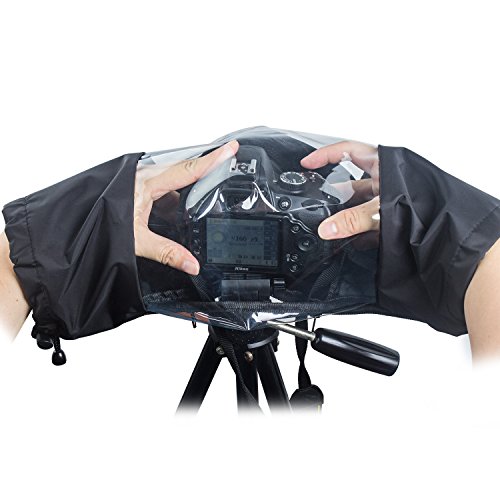 Protector Antilluvia para Cámaras - Meersee Cubierta de Lluvia Capa Protector para Cámaras DSLR