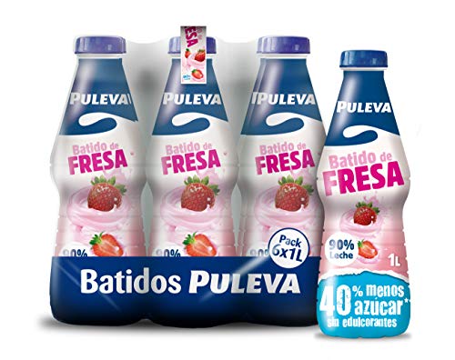 Puleva Batido Fresa - Paquete de 6 x 1000 ml - Total: 6000 ml