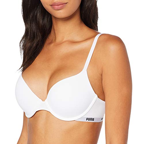 Puma Push-up Bra 1p Ecom Sujetador con Aros para Mujer, Blanco (White 300), 85C (Talla Fabricante :70C)