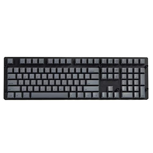 Qisan Keycaps 108 Keys PBT Keycaps Set PBT Tapas de Teclas con Refuerzo de Tinte para teclados mecánicos-Darkgray