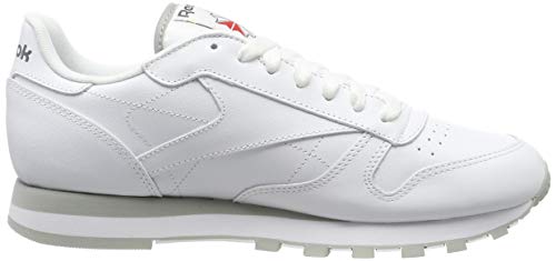 Reebok Classic Lthr 2214, Zapatillas de Trail Running para Hombre, Blanco (Intense White/Light Grey), 44 EU