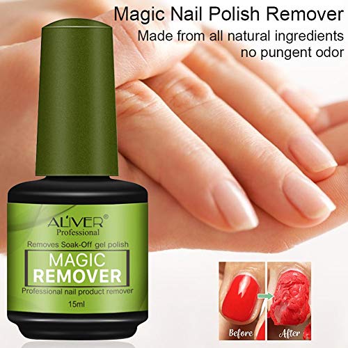 Removedor De Esmalte De Uñas Mágico, Removedor De Esmalte De Uñas, Uñas No Dañadas, Removedor De Esmalte De Uñas Profesional No Irritante 15 Ml