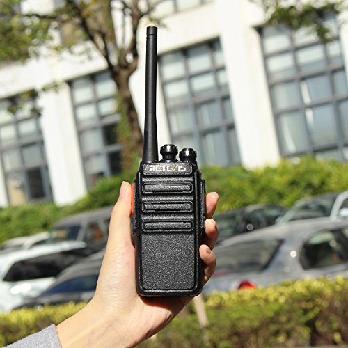 Retevis RT24 Walkie Talkie Recargable, Walkies Profesionales, PMR446 sin Licencia 16 Canales CTCSS/DCS VOX, Walkie Talkie con Cargador USB y Pinganillo, Apto para Adultos y Niños (Negro,1 Par)