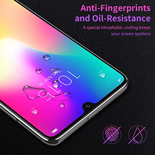 RIWNNI [3 Unidades Cristal Templado para Huawei P30, 0.25mm Ultra Fino Alta Definicion Protector Pantalla 9H Dureza Vidrio Templado Sin Burbujas para Huawei P30 - Transparente