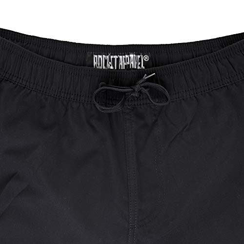 ROCK-IT Apparel® Swim Shorts Hombres Bañadores Pantalones Corta Tablas Hombres para la Playa Surf en el mar Tallas S-3XL Negro 3XL