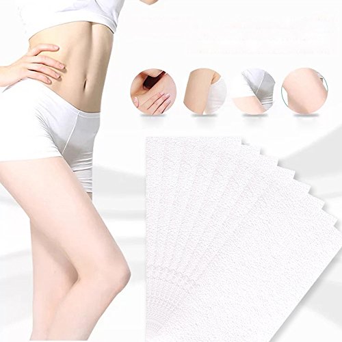 Roeam Bandas de Papel para Depilación con Cera,100 PCS Depilación Nonwoven Quitar Depiladora de Papel Depilatory Waxing Cosmetología Smooth Legs Body Hair-Strips Wax Salon para la Depilación