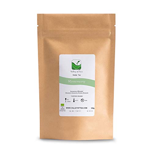 Romero seca orgánico hierba aromática - Hierba culinaria que realza los sabores - Rosmarinus officinalis cultivado en Grecia Rosemary 100g