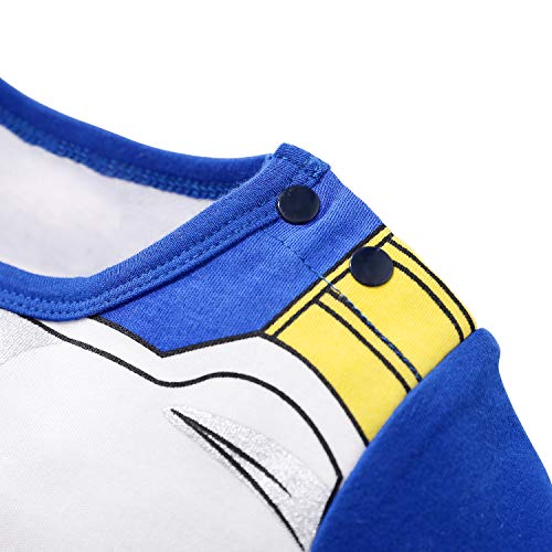 Ropa de Bebé Recién Nacido Vegeta Bebé Precioso Mameluco de Dibujos Animados de Manga Larga