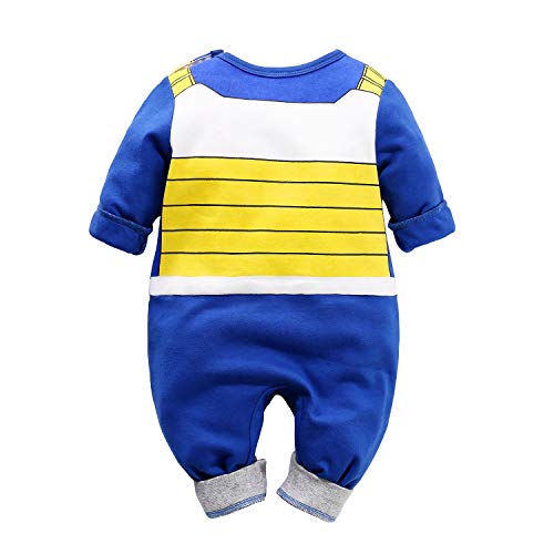 Ropa de Bebé Recién Nacido Vegeta Bebé Precioso Mameluco de Dibujos Animados de Manga Larga