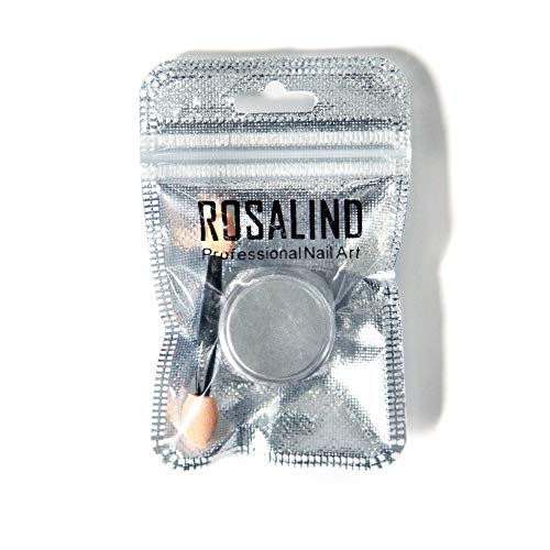 ROSALIND 9 cajas/paquete de polvo efecto perla para decoración de uñas, brillante, mágico, espejo, bricolaje, cromo, diamante, purpurina en polvo