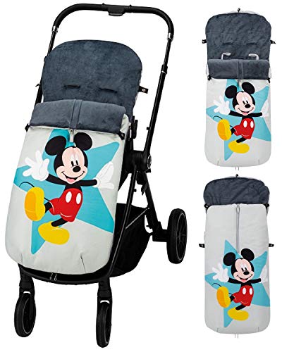 Saco POLAR de Invierno de Silla de Paseo - (Universal-Bugaboo-Mclaren) - Mickey Geo - OFERTA