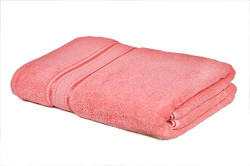 Sasma Home - Sábana de baño de algodón peinado de 700 g/m² de calidad premium muy absorbente de 700 g/m², sábana de baño extra grande (100 x 170 cm), color rosa