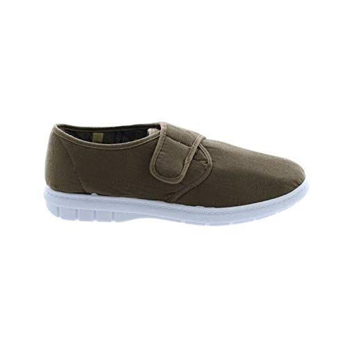 Scimitar - Zapatillas de Tela con Cierre de Cierre Adhesivo Hombre Caballero - Alpargatas/Verano (42 EUR) (Azul Marino Vaquero)