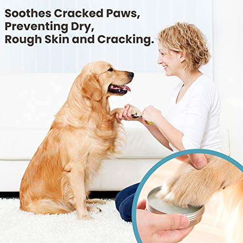 SCOBUTY Bálsamo Mascotas, Bálsamo Perros, Dog Paw Nose Balm, Bálsamo para la Nariz y para Las Patas agrietadas y Que pican de Perros, Protege y Repara Piel Seca y Agrietada, 60g