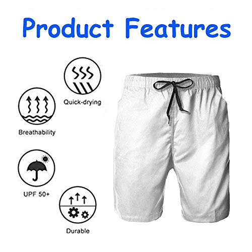 Sea Trees Sky Sand Paradise Ocean Splendor Beach Men Fashion Swim Trunks Trajes de baño de Secado rápido Board Shorts con Bolsillo Talla XL