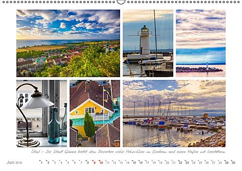 Sehnsucht Schweden - Elche, Natur und Urlaubsträume (Wandkalender 2019 DIN A2 quer): Schwedens große Seen im Süden - auch das Landesinnere bietet viel ... rote Holzhäuser (Monatskalender, 14 Seiten )