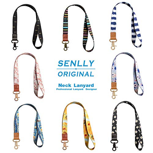 SENLLY Correa para Cuello Cordón Cuerda Cou Neck Lanyard Strap con Colgar de Piel Genuina para el key, Keychain Teléfono Móvil, USB, Llaves, Nombre Tag, Tarjetas de Identificación (MistyRose)