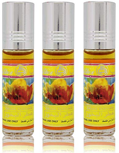 Set de 3 Almizcle Musk BAKHOUR Al Rehab 6ML Perfumes de Mujer Perfumes Hombre Attar Perfume Sin Alcohol 100% de Aceite Almizcle Oud Roll on, NOTAS: Floral, Afrutado, Ámbar, Amaderado, Baumé, Dulce