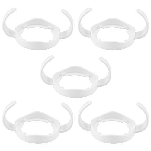 ShangSky - Soporte para biberón de bebé, soporte para biberones estándar de polipropileno, mango de plástico estándar, 5 piezas para Avent Natural Series blanco blanco Talla:5.6 cm