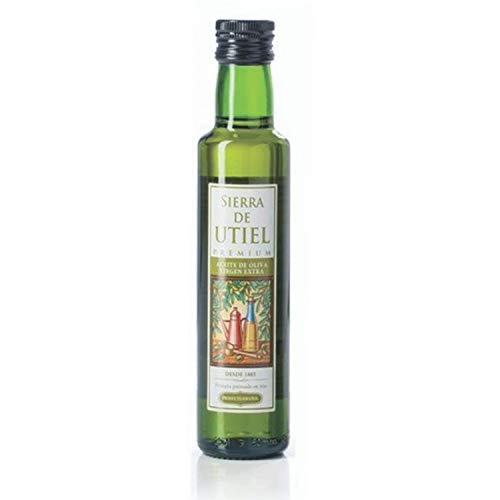 Sierra de Utiel - Aceite de Oliva Virgen Extra Premium - Caja de 12 botellas de 250 ml - AOVE 100% natural producido en España - Ideal para regalar en bodas, bautizos y comuniones