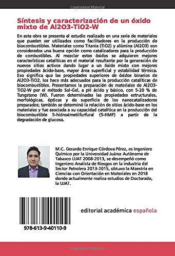 Síntesis y caracterización de un óxido mixto de Al2O3-TiO2-W: Efecto de la composición en las propiedades ácido-básicas