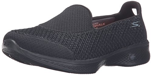 Skechers Go Walk 4 - Kindle, Zapatillas Mujer, Negro (Bbk), 39 EU