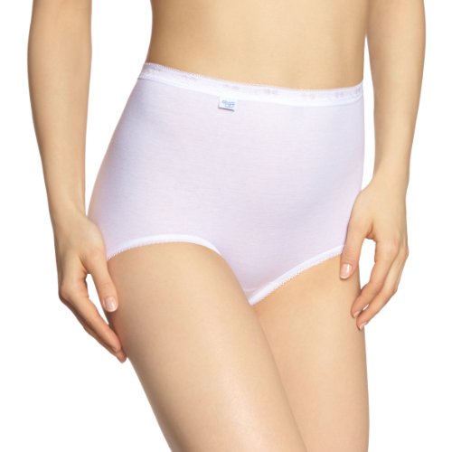 Sloggi Basic Maxi, Bragas para Mujer, Blanco, 58, Pack de 2