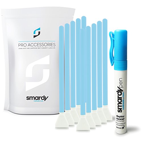 smardy - Kit de Limpieza Cámara Sensor Cleaner con 10x SensorClean Swab de Microfibra 16mm + SprayPen con 10ml Rogge® All Natural TFT/LCD/Sensor Cleaner - sustancias biológicas 100% (sin Alcohol)