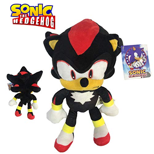 Sonic - Peluche Shadow The Hedgehog 11'80"/30cm Color Negro Calidad Super Soft