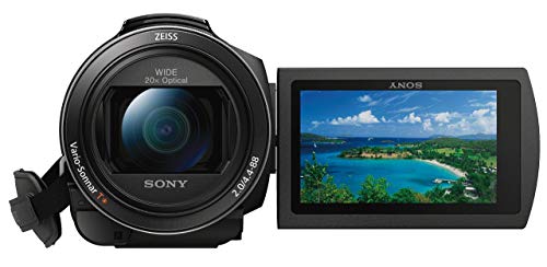 Sony Handycam FDR-AX53 - Videocámara (pantalla de 3", con grabación 4K Ultra HD, lente Zeiss Vario-Sonnar de 26,8 mm, zoom óptico de 20x)