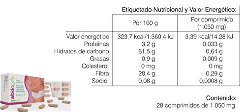 Soria Natural - ABDOGRAS - Reductor de grasa abdominal - Mejora el metabolismo - 28 comprimidos - Alto contenido de fibra