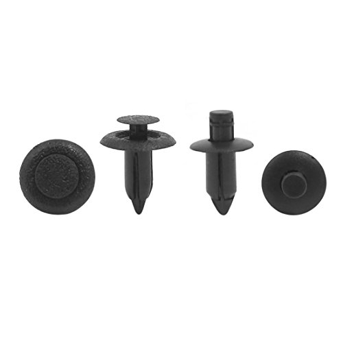 sourcing map 20 Pcs Black Plastic Defender Door Fastener Clips 6mm 7mm Hole Rivets for para Suzuki