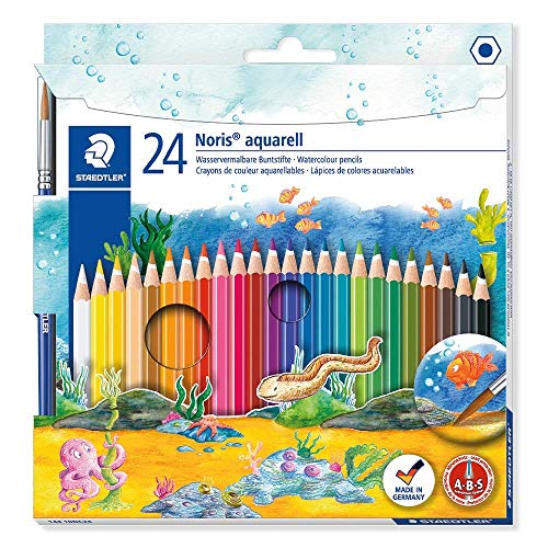 STAEDTLER-Noris Club aquarell 10 Estuche con 24 lápices, multicolor, (144 10NC24)